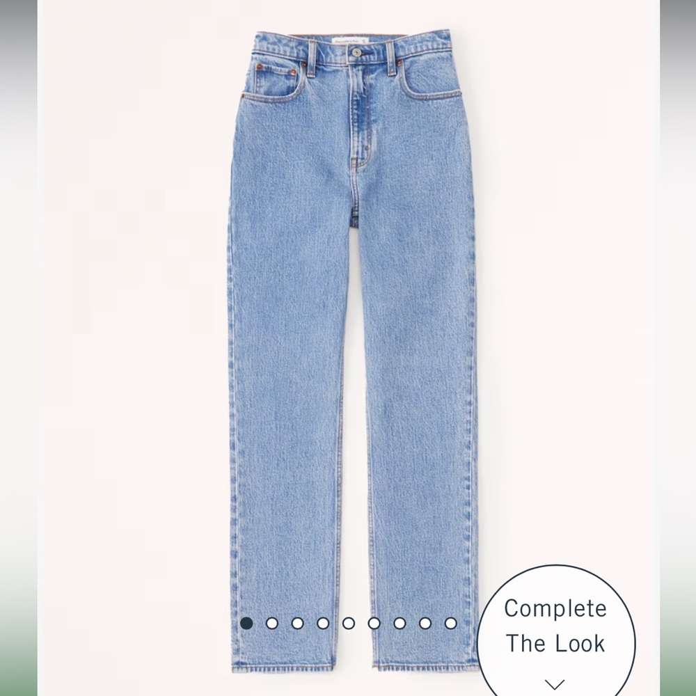Abercrombie Ultra High Rise 90s Straight Jean